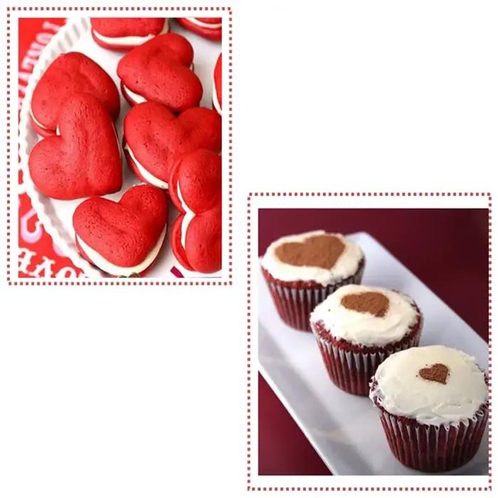 Aomily 6 pièces/ensemble joli coeur biscuits Cutter 6 taille doux amour gâteau pâtisserie bricolage moule outils de