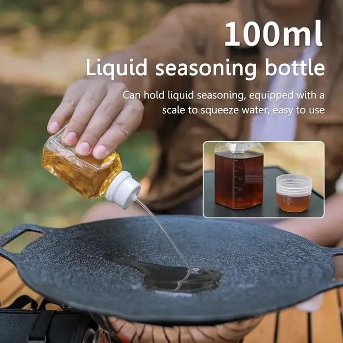 Ensemble de pots de stockage d'épices et de poivre portables, sac de rangement pour camping, barbecue et voyages, assortiment de bouteilles filtrantes et conteneurs d'huile pour une organisation efficace