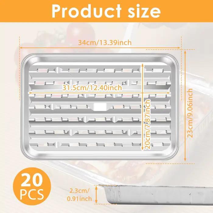 Plateaux en aluminium rectangulaires