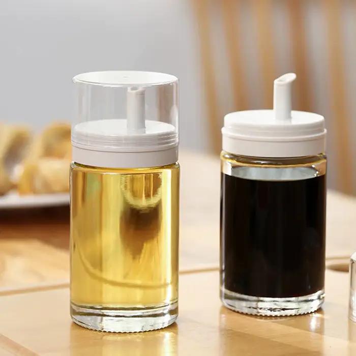 Bouteille d'huile en verre de 100ml, Mini organisateur de Sauce soja, Shaker anti-fuite, distributeur d'huile d'assaisonnement de cuisine, conteneur fournitures de cuisine