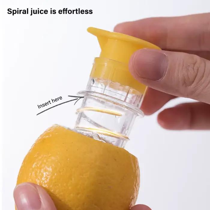Presse-citron Portable en Plastique Polypropylène Réutilisable Filtration Intégrée pour Maison et Voyages Occasions Spéciales Jus de Citron Frais