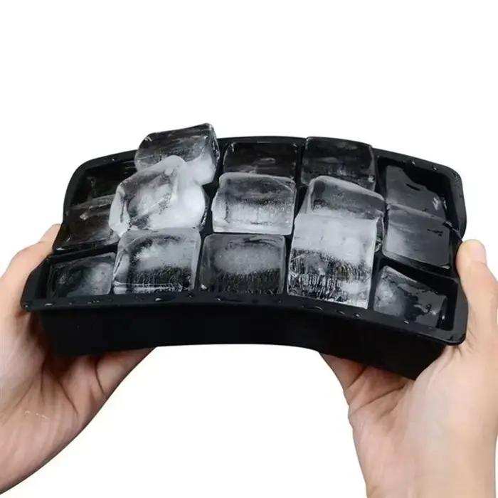 Nouveau 15 grille Silicone glaçon moule grand plateau