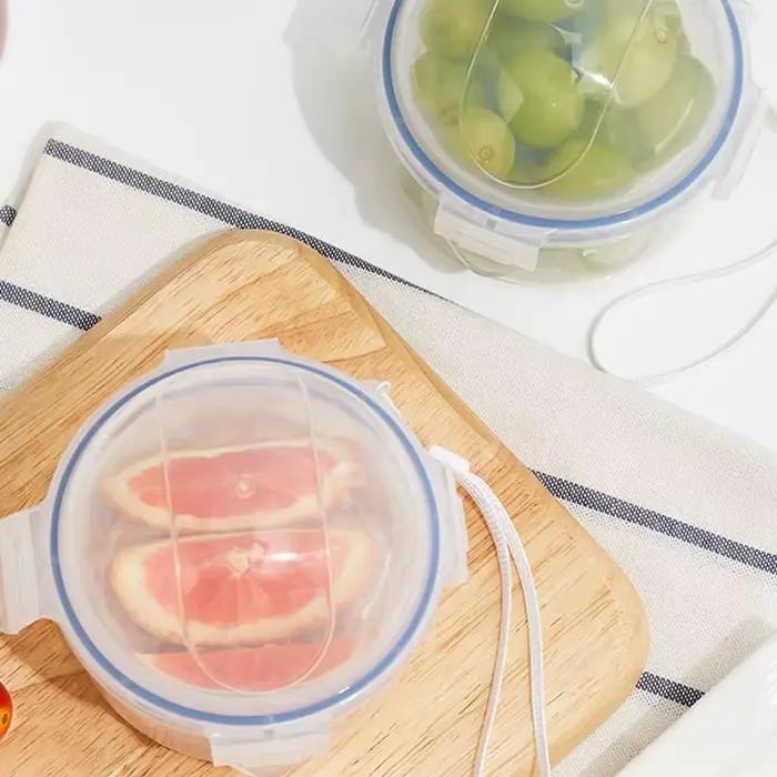 Boîte de stockage de fruits et légumes réutilisable en plastique PP transparent pour réfrigérateur et organisation de cuisine occasionnelle et quotidienne