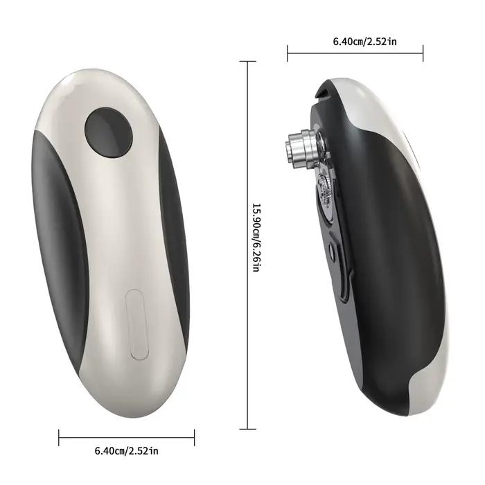 Ouvre-boîte électrique automatique Compact, outil de cuisine Portable à une touche pour pot et bouteille, rangement facile, ouvre-boîte Rechargeable