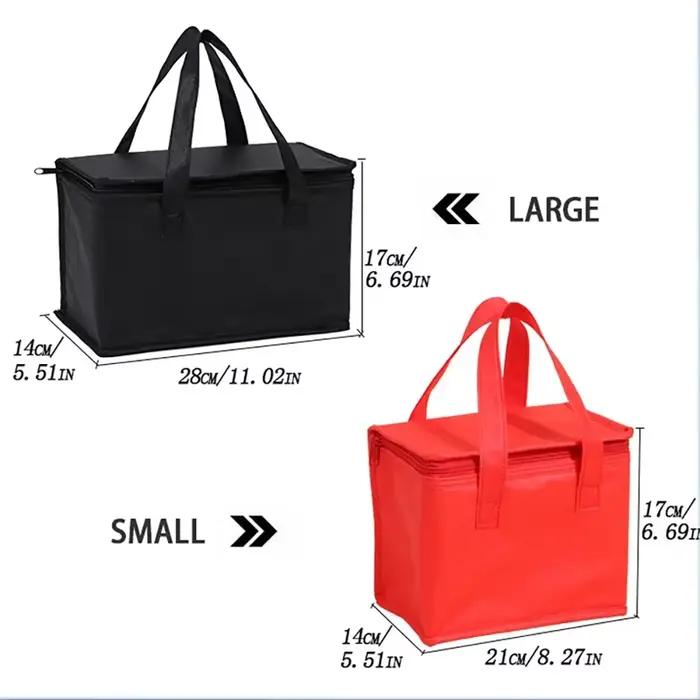 Sac isotherme Portable pour déjeuner, isolation pliante, sac de glace pour pique-nique, sac thermique pour aliments, porte-boissons, sacs isolés, sac de livraison de bière