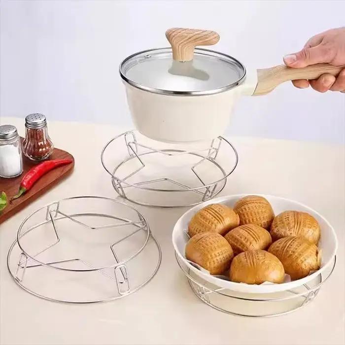 Support de rangement en acier inoxydable pour casseroles