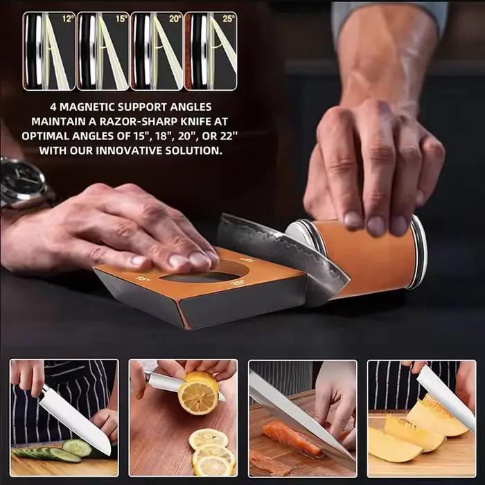 Affûteur de couteaux à rouleaux professionnel