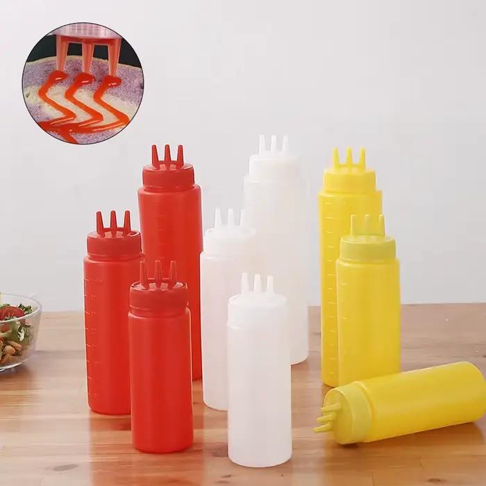 Bouteille à presser pour ketchup et moutarde