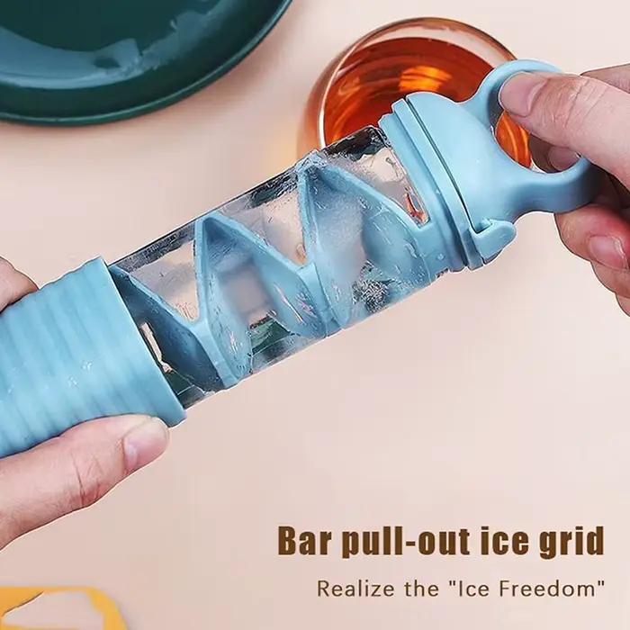 Moule à glaçons en silicone réutilisable pour bar de cuisine plateau de presse glaçons unique et rapide pour soirées d'été fraîcheur boissons occasions spéciales