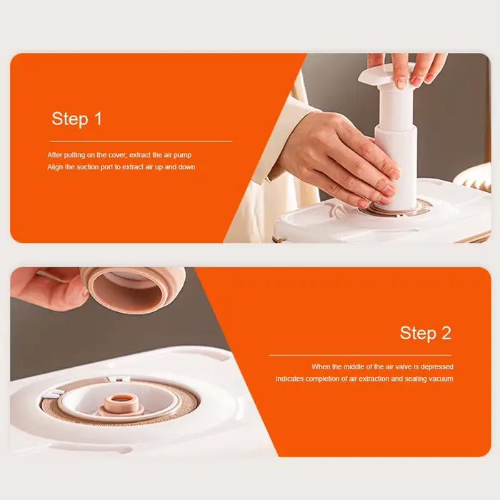 Boîte de conservation des aliments sous vide