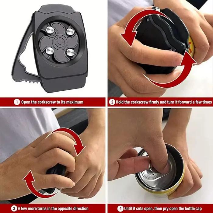 Ouvre-bouteille multifonctionnel pour canettes