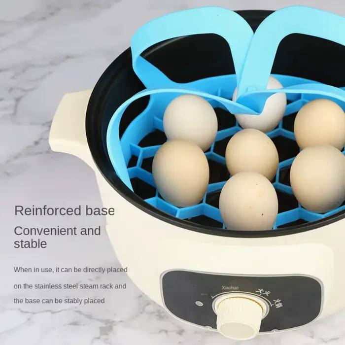 Autocuiseur en silicone pliable panier à vapeur avec élingue réutilisable pour sécurité alimentaire et multifacteur pour cuisine et cadeau occassionnels
