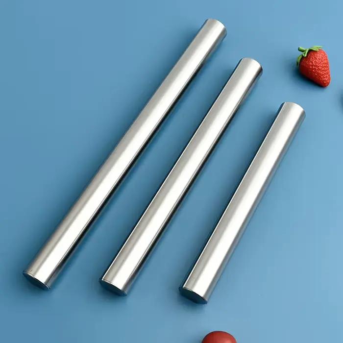 Rouleau à pâtisserie en acier inoxydable