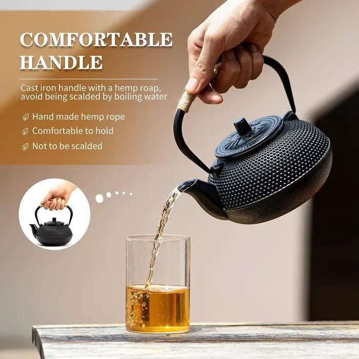 Théière en fonte émaillée, intérieur pour brassage, poêle bouillant, bouilloire supérieure, cuisine domestique, Restaurant, cuisinière à Induction, Camping