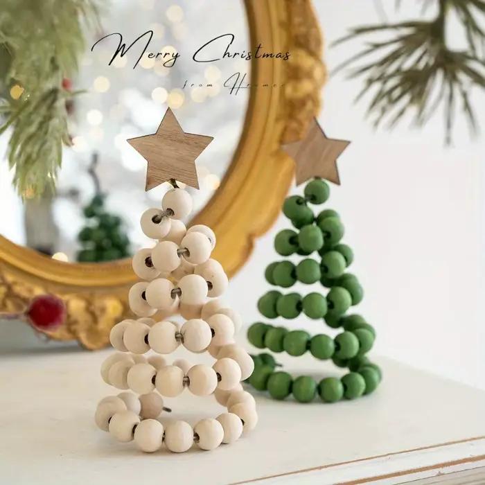 1PC nouvelle décoration de noël créative nordique en bois arbre de noël ornement de bureau