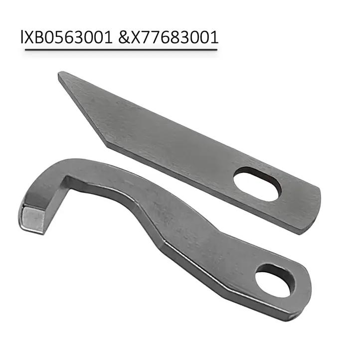 Lame supérieure et inférieure pour surjeteuse, 1/2 pièces, XB0563001 X77683001, pour Brother 925D 929D 1034D 1134D, accessoires pour Machine à coudre