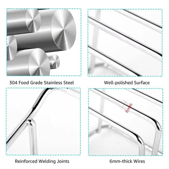 Support de planche à découper en acier inoxydable