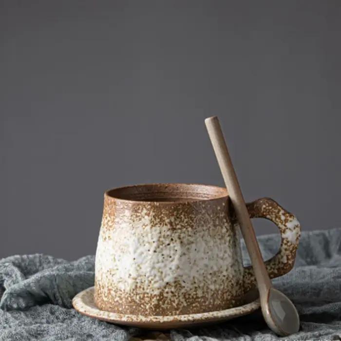 Cuillère à Dessert à Long Manche en Céramique Gris Clair ou Vert Clair Pour Amateurs de Cuisine Occasions Spéciales
