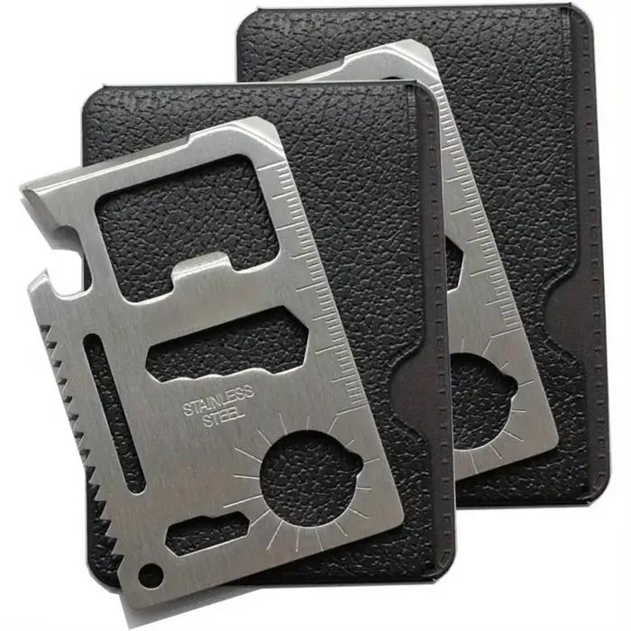 1/2 pièces Pack 11 en 1 carte de crédit multi-outil