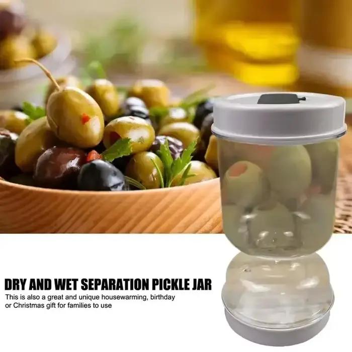 Pot de légumes de cornichon de séparation sec et humide