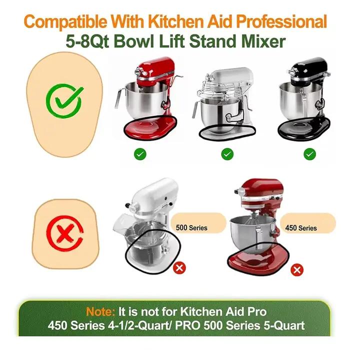 B89B-curseur de mélangeur en bambou pour Kitchenaid 5-8 Qt