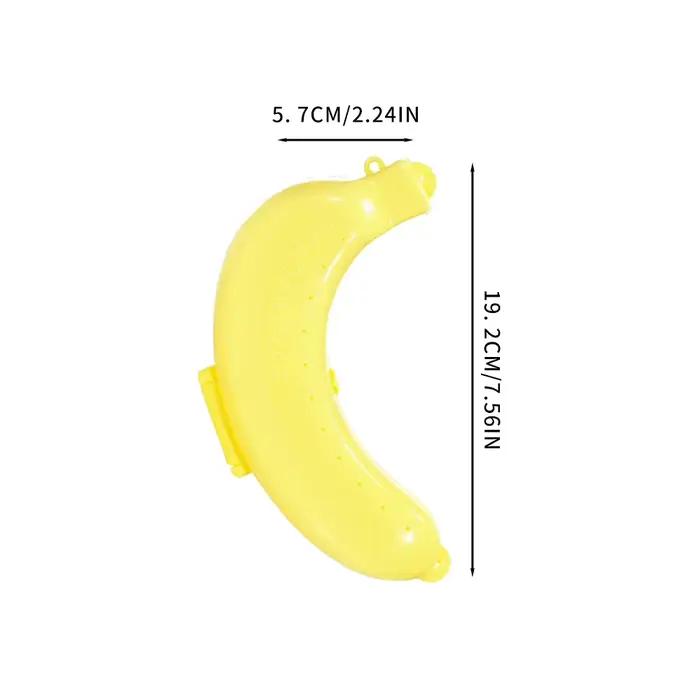 1-3 pièces banane sauvegarde boîte Portable Flexible garder frais voyage pique-nique en plein air banane forme créative en plastique fruits mallette de rangement