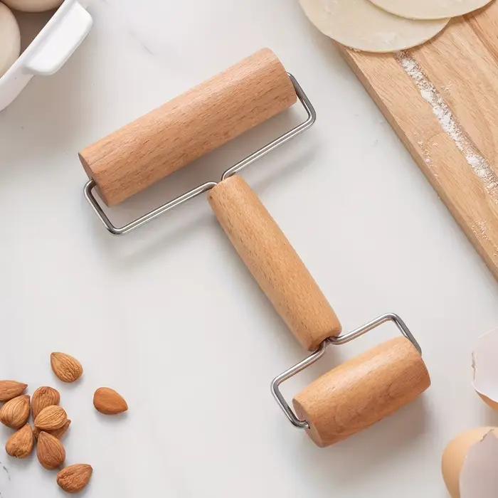 Rouleau à pâte à Double tête en bois