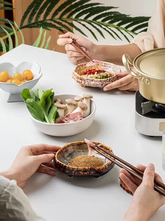 Plat à Sushi en céramique pour Restaurant