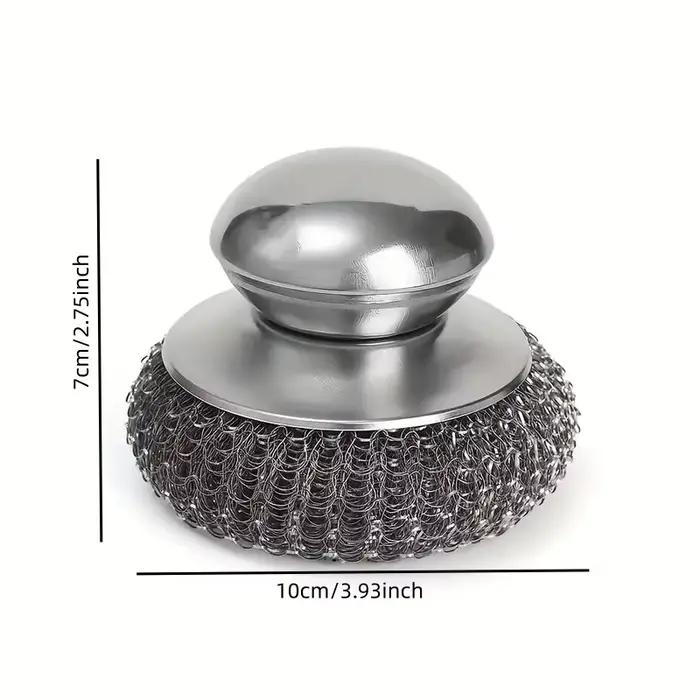 Épurateur robuste en acier inoxydable brosse ergonomique pour nettoyage de casseroles et poêles occassions quotidiennes et évènements familiaux