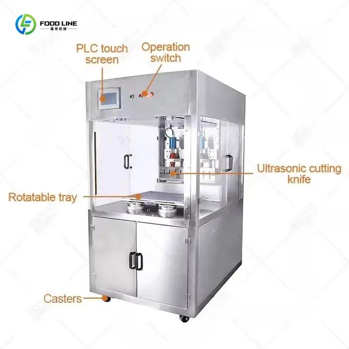 Coupe-gâteau vertical carré personnalisé à ultrasons pour cheesecake, pour boulangerie