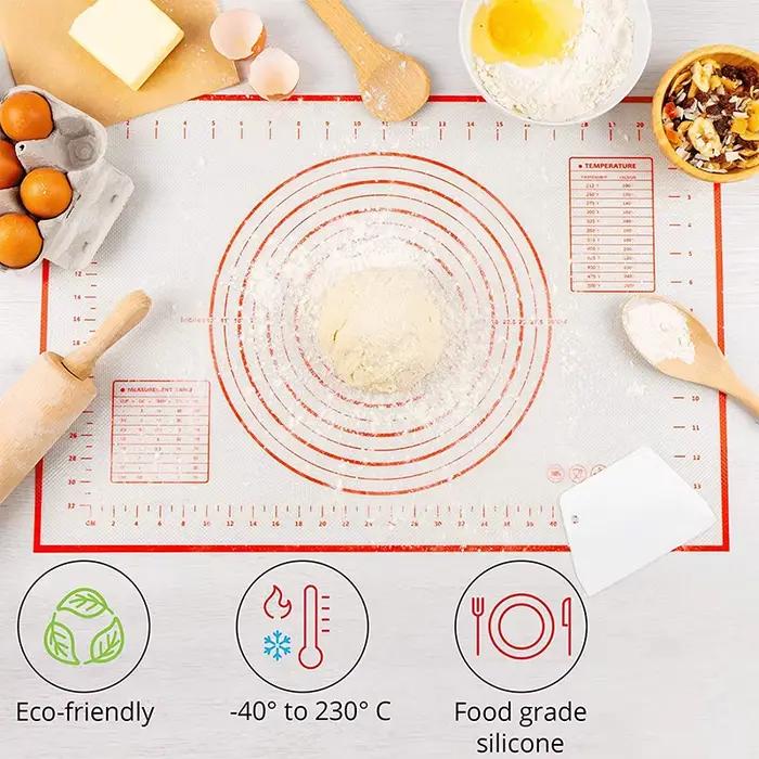 Polymères de cuisson en silicone antiadhésifs surdimensionnés