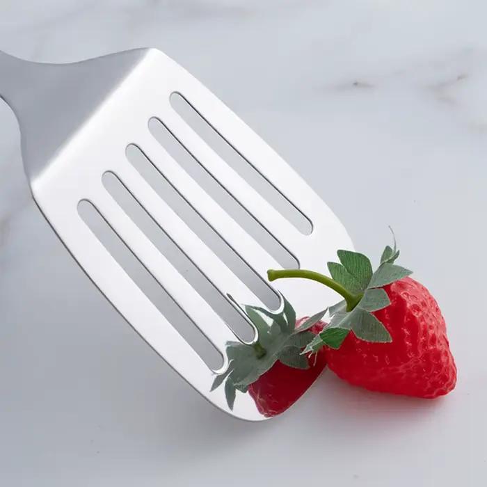 Ensemble d'ustensiles de cuisine en acier inoxydable 6 pièces avec poignées ergonomiques