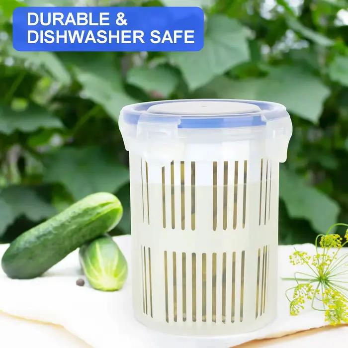 Pot de cornichons avec filtre