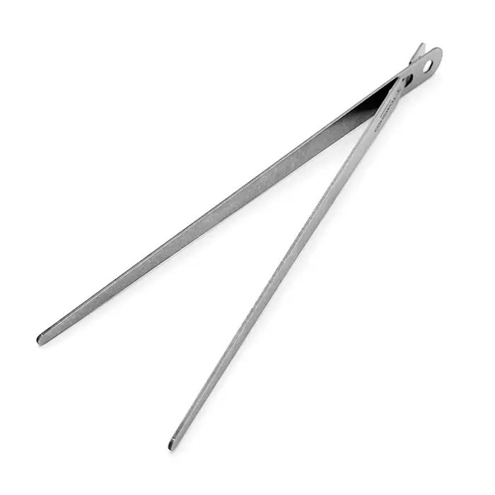 Pinces alimentaires polyvalentes pour Barbecue, pour la cuisine, le Camping, pinces à pain en métal Ti, baguettes portables amovibles, saines et écologiques