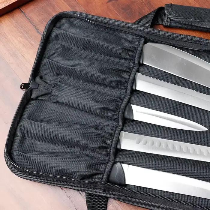 Sac en rouleau de couteau de Chef Portable de marque, en Nylon Durable, rangement de couteaux de cuisine, organisateur de poche, étui de transport professionnel pour pique-nique en plein air