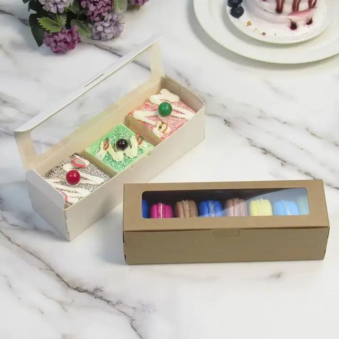Boîtes à Macarons avec Fenêtre Transparente