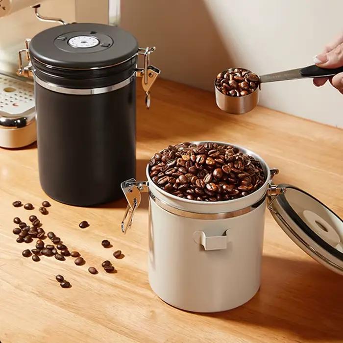 Pichet scellé sous vide pour grains de café de cuisine
