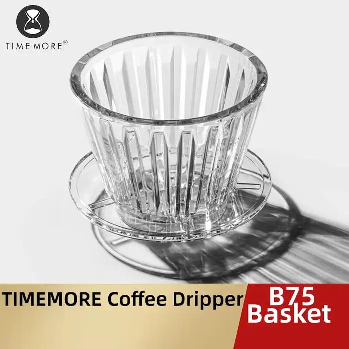 TIMEMORE -Goutteur de café panier Crystal Eye B75, verser sur le filtre à café PCTG 1-2, cafetière standard, plat, astronomique, augmentation de l'uniformité