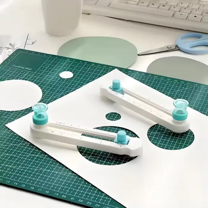 Couteau de découpe rond réglable, outil de découpe artisanal multifonctionnel, coupe-papier circulaire pour scrapbooking, coupe-cartes pour scrapbooking