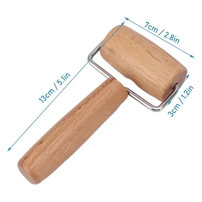 Rouleau à pâte en bois antiadhésif pour pizza et autres préparations de cuisine à domicile pour les amateurs de pâtisserie