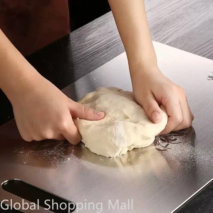 Planche à découper de cuisine en acier inoxydable, bloc de boucher, lavable au lave-vaisselle, planche à découper Extra Large, robuste, facile à nettoyer