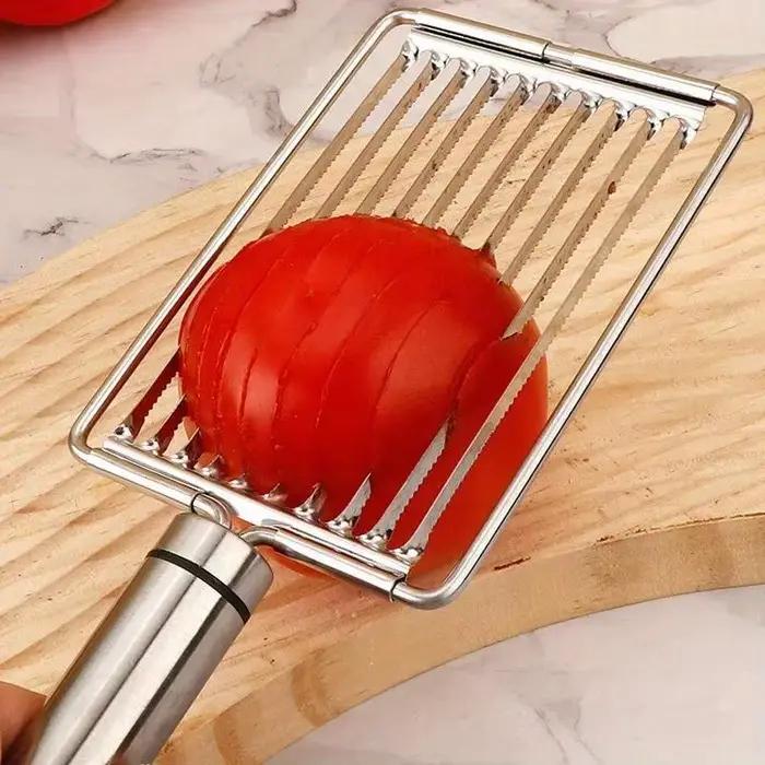 Trancheuse à tomates en plastique robuste pour trancher fruits et légumes pour salades et sandwichs occasions spéciales