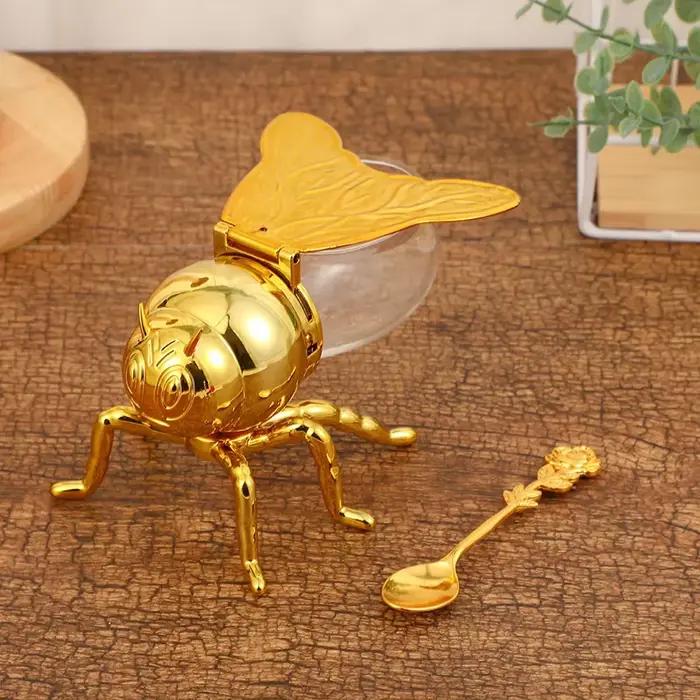 Pot d'assaisonnement en forme d'abeille de dessin animé créatif