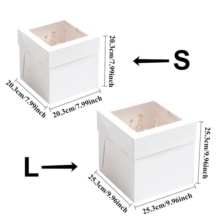 Boîtes à gâteaux blanches jetables