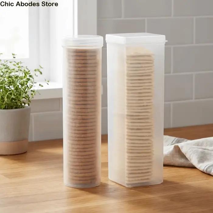 Boîte de rangement en plastique pour biscuits