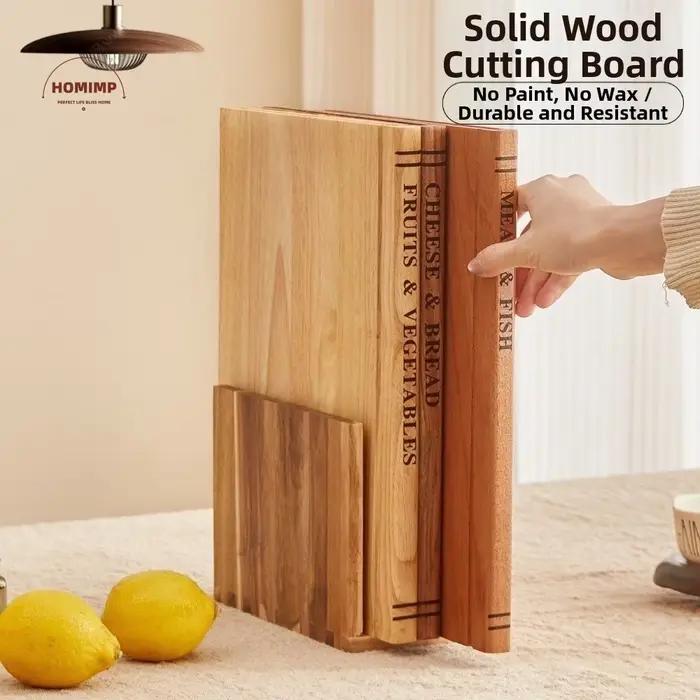 Planche à découper en bois multifonctionnelle 1/3 pièce