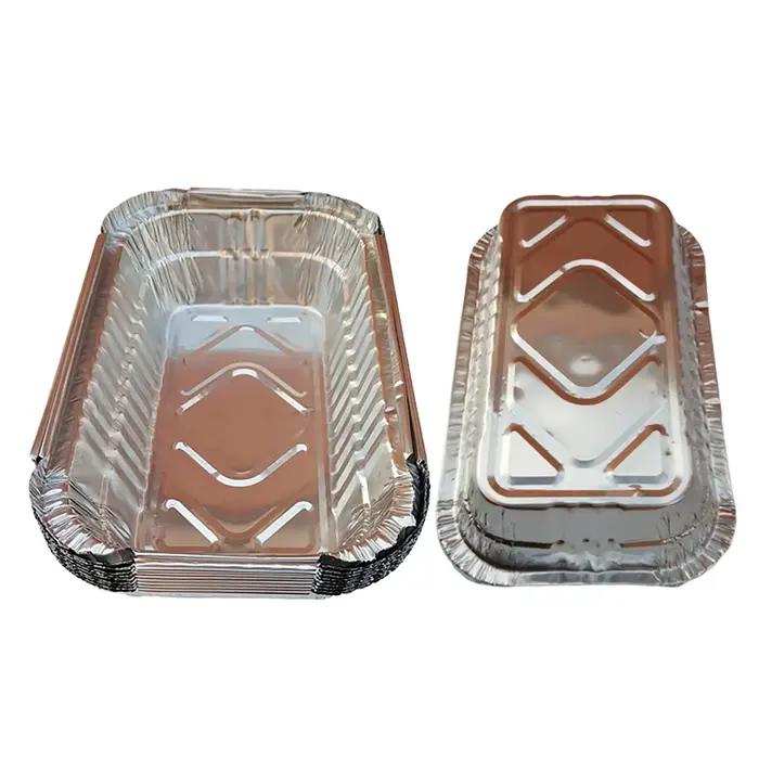 Paquet de 10 casseroles d'égouttement de gril de papier d'aluminium pour le rôtissage de BBQ Weber 700ml