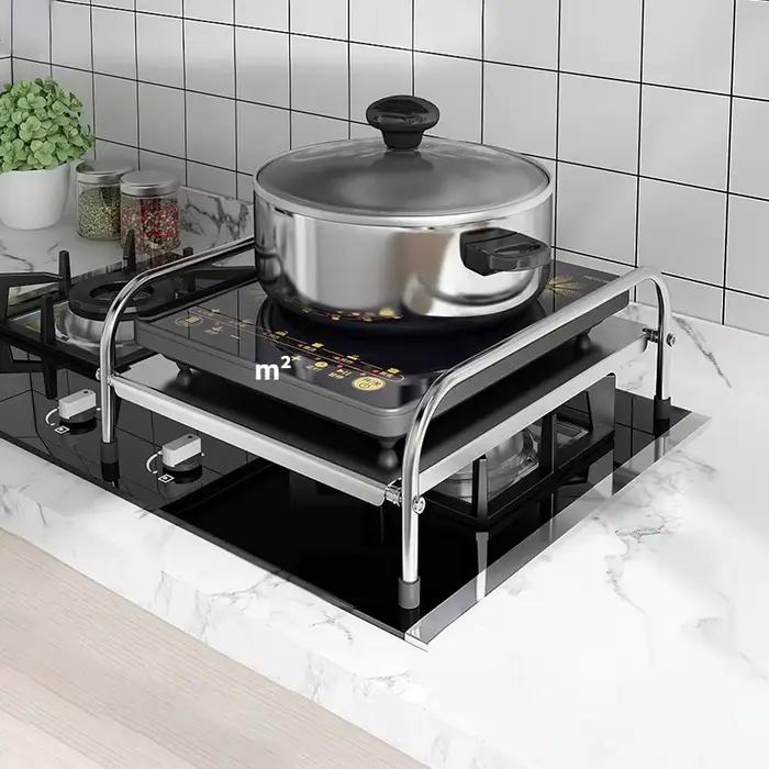 Support de cuisinière à induction en acier inoxydable pour cuisine