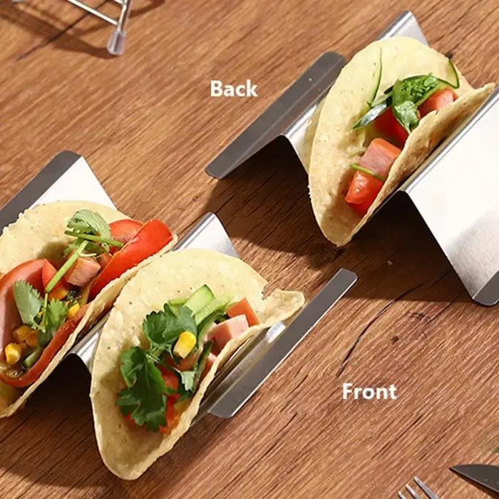 Support à tacos du mexique en acier inoxydable
