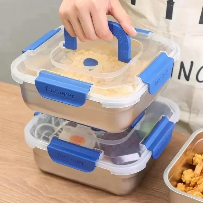 Boîte à salade et à fruits en acier inoxydable